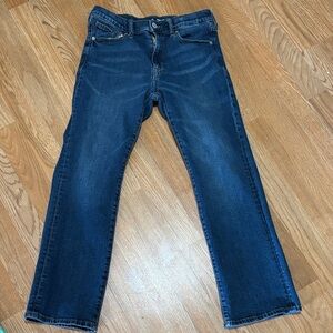 Old Navy Men's Dark Blue Straight Jeans